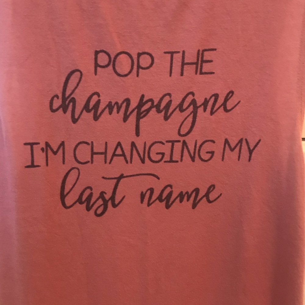 Changing my last name tank!